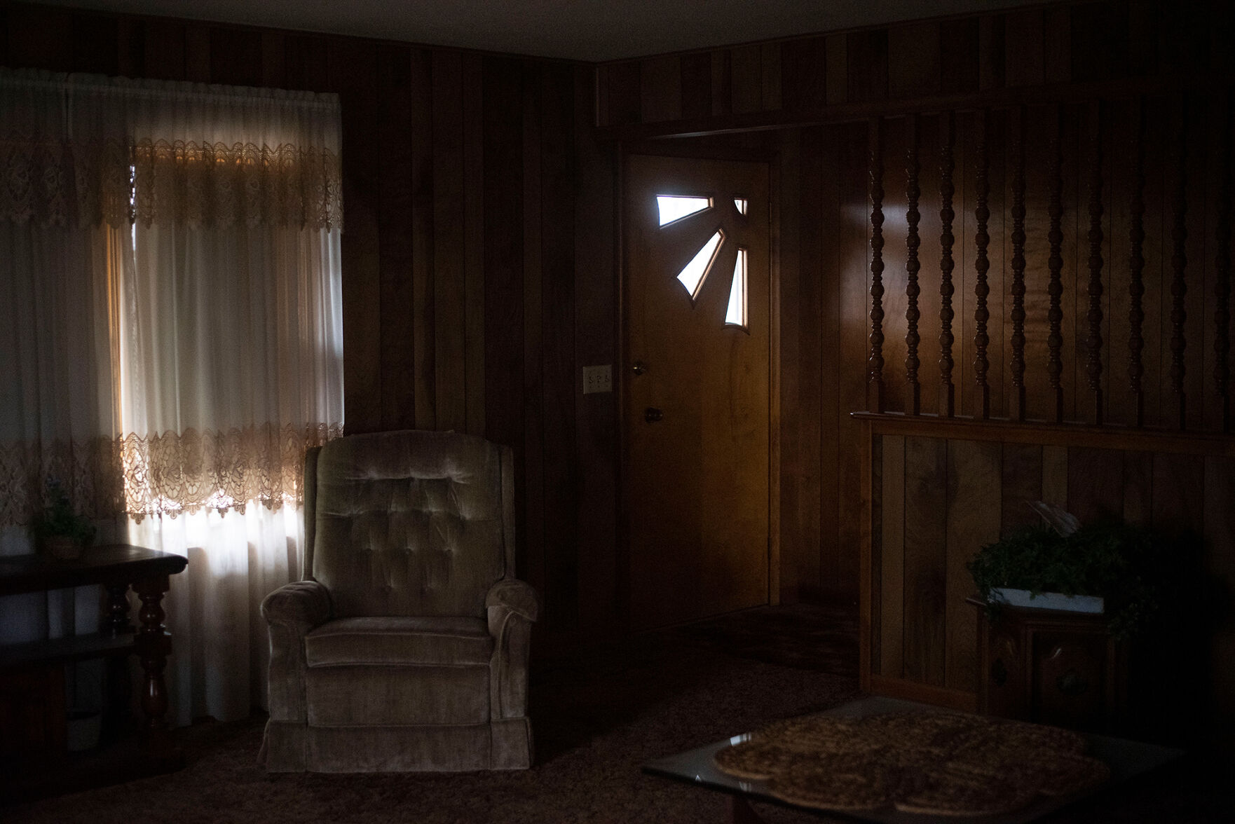 Ralph and Wilma Reed’s living room sits empty